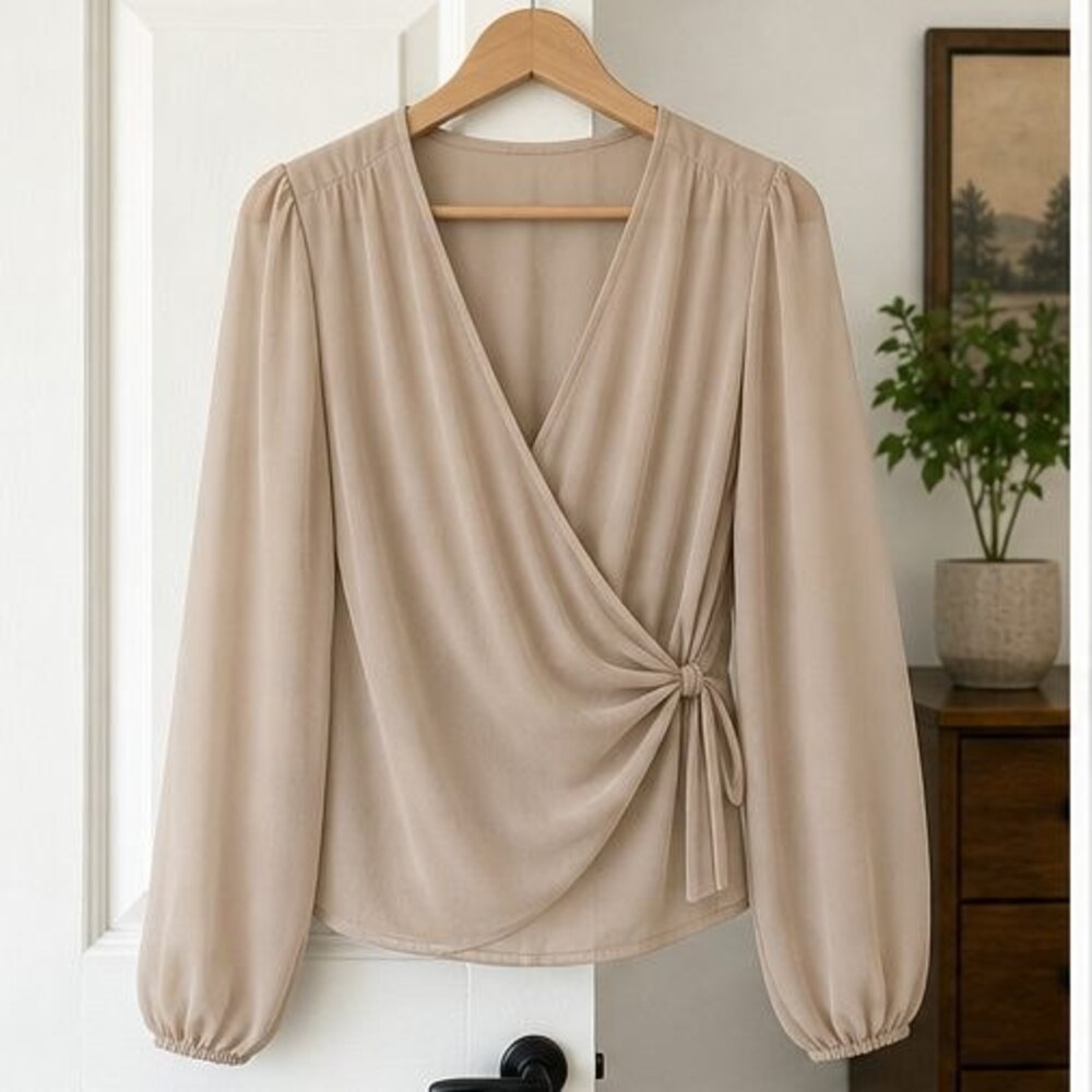 Sand Wrap Blouse